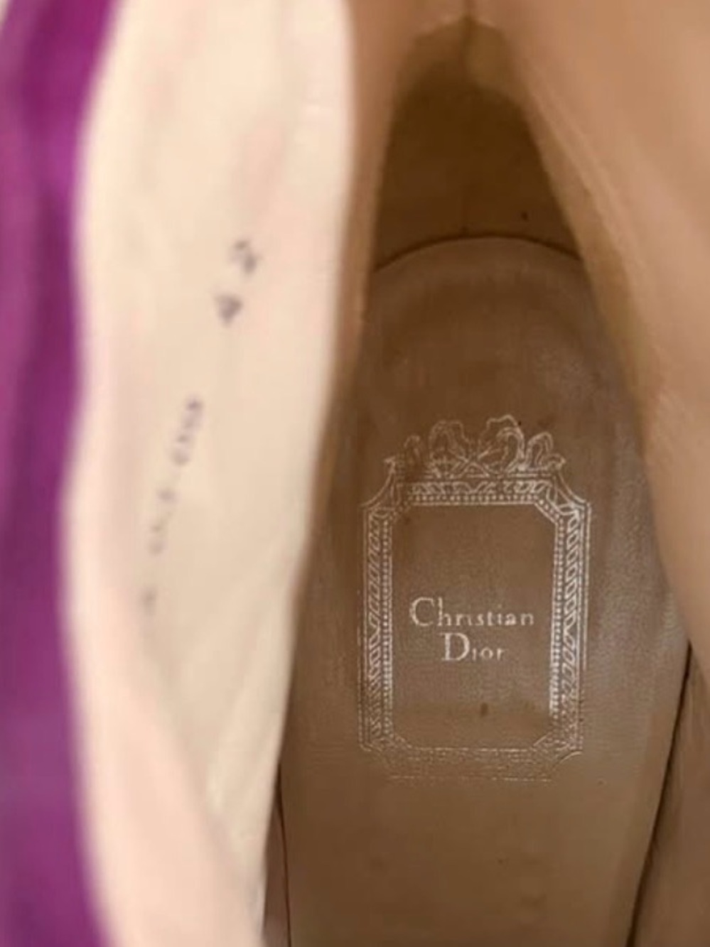 Christian Dior Purple Suede Fringe Booties EU 42 - Picture 4 of 6
